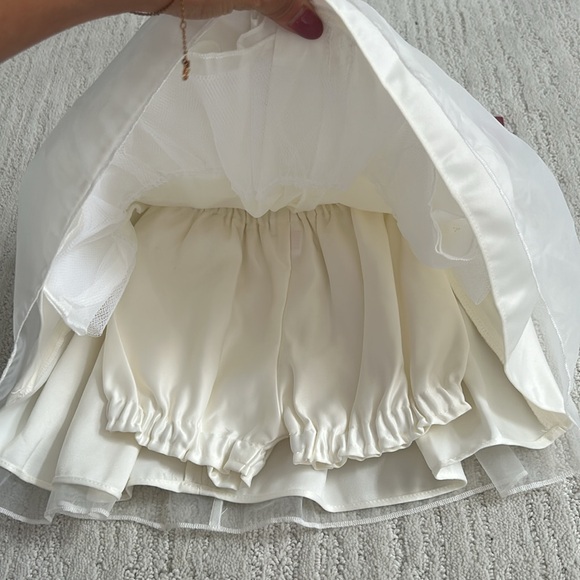 NWT 18 month baby girl formal dress Wedding Baptism. Holiday. Tulle w/ bloomers - Picture 3 of 8